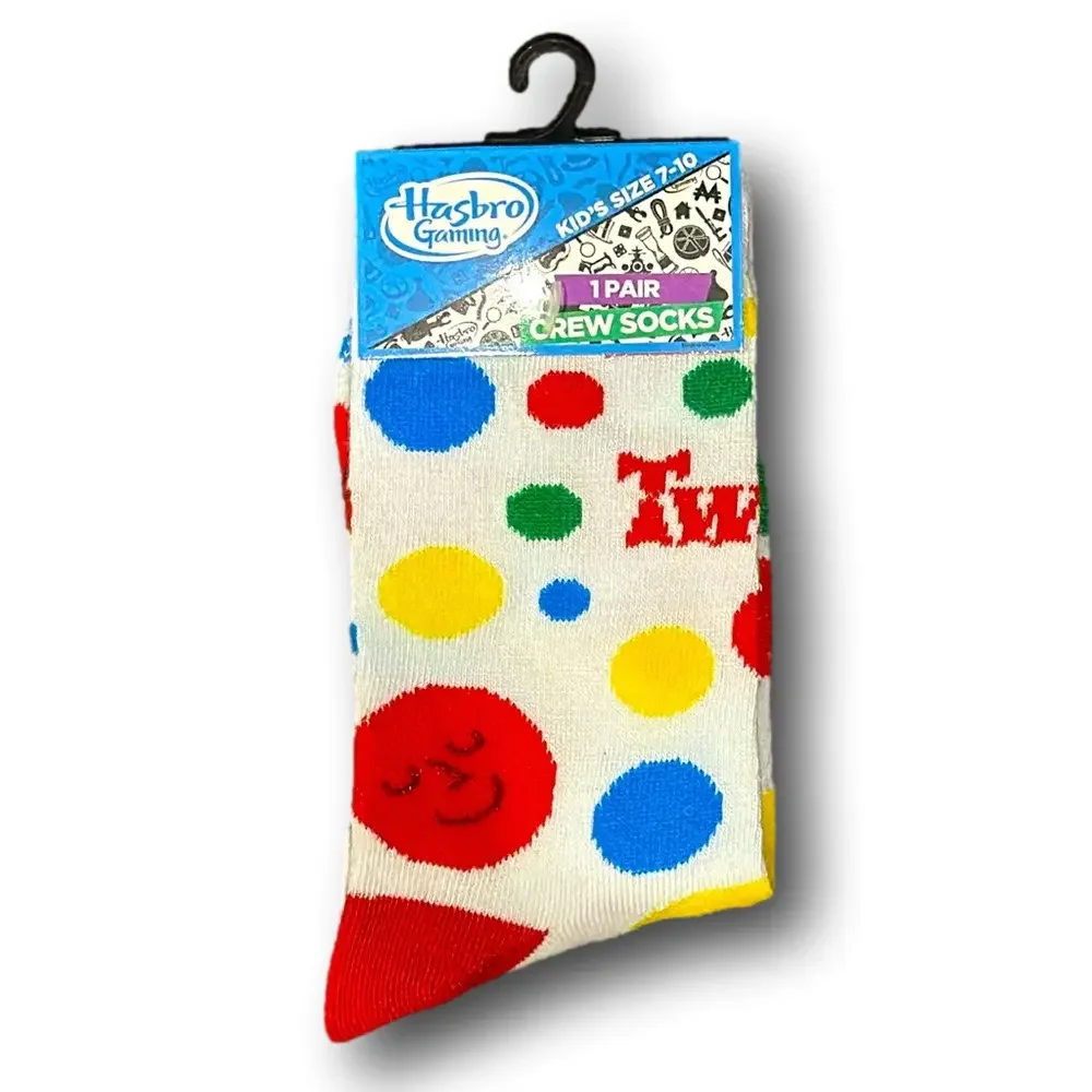 Kids Twister Funny Novelty Crew Socks - NWT